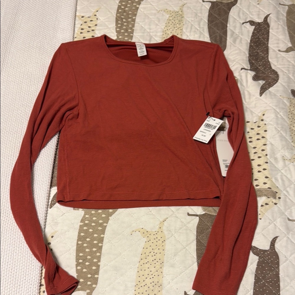 Women's Rust Long Sleeve Top